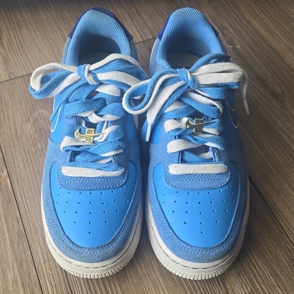 Nike Air Force 1 ‘07 LV8 University Blue Youth Size 6.5 Y - Picture 2 of 11
